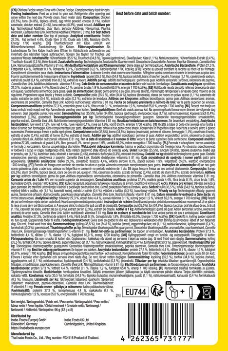 Image du produit Inaba CAT FUN BITES CHICKEN&TUNA&CHEESE 8x12g (96g) (Adulte, 8 pcs, 96 g)