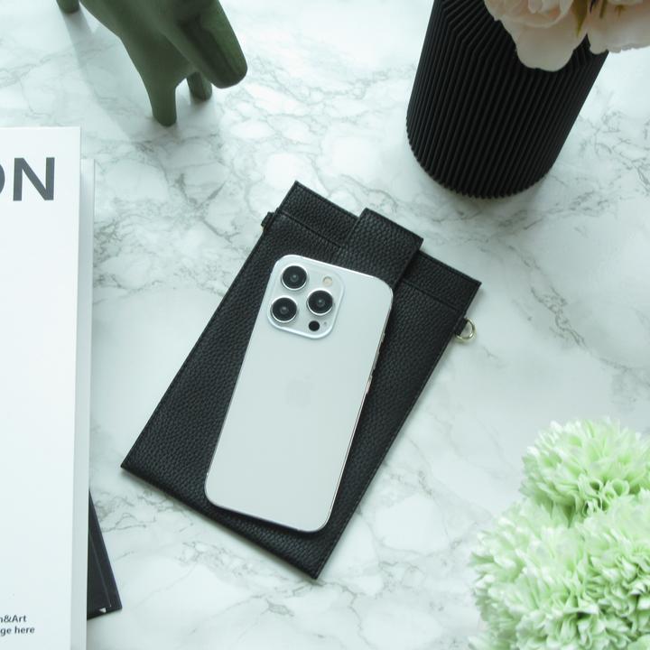 Actual product image PhoneLook Elegant universal smartphone shoulder bag made from vegan leather incl. leather shoulder strap
