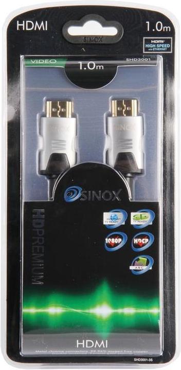 Image du produit Sinox HD Premium Câble HDMI haute vitesse avec Ethernet (1.50 m)