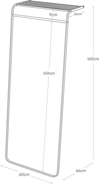 Produktbild Yamazaki Lehnende Garderobe mit Ablage TOWER