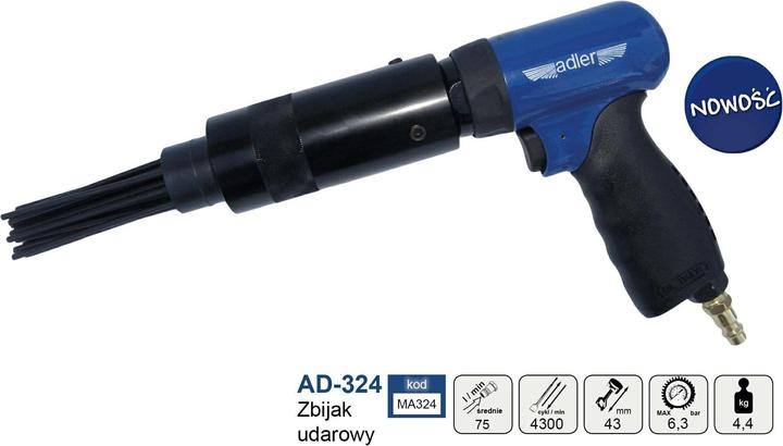 Actual product image Adler Młotek Pneumatyczny Igłowy Ad-324 (Needle scalers)