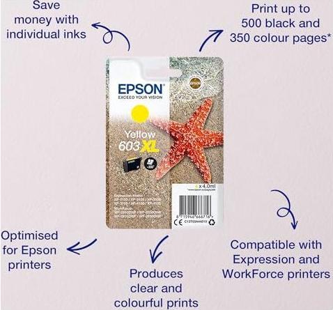 Actual product image Epson 603XL (Y)