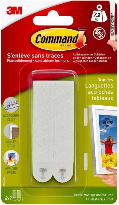 Image du produit Command Languettes accroche-tableau L, Multi-Pack