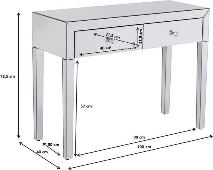 Produktbild Kare Design Konsole Luxury (100 x 40 x 77 cm)