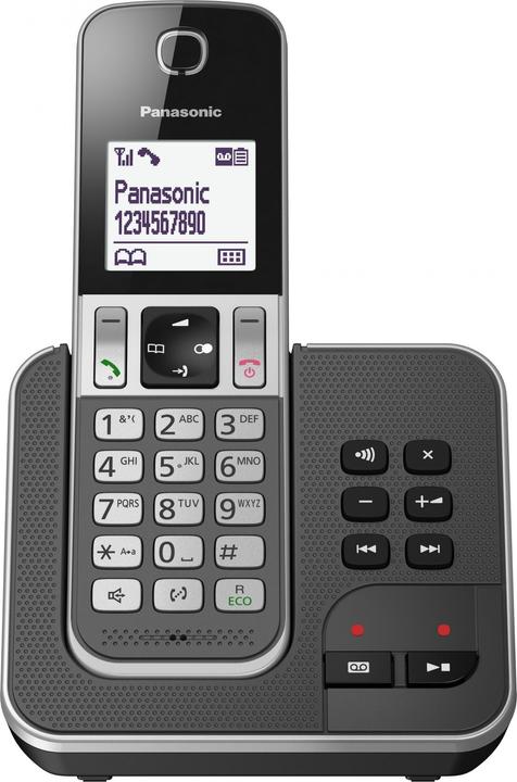 Panasonic KX-TGK210 - Digital Cordless Telephone, Black - View #3
