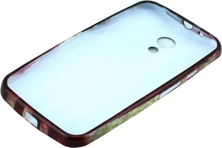 Produktbild König Design Schutzhülle Handytasche Etuis TPU für Handy Motorola Moto G2 Motiv Retro Fahne USA (Motorola Moto G2 (2nd Gen))