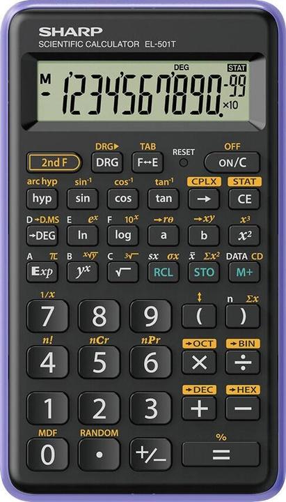 Actual product image Sharp Calculator RECHNER SCIENTIFIC EL501TBVL (Batteries)