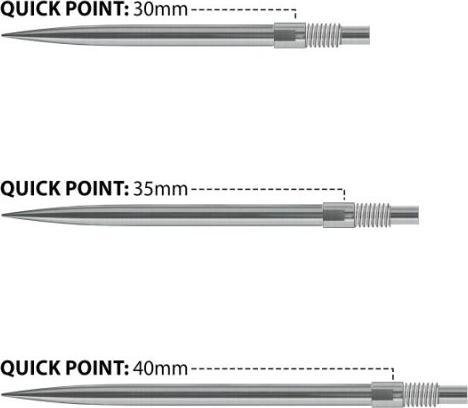 Image du produit Harrows Quick Point Standard Spitzen - Silber 35mm