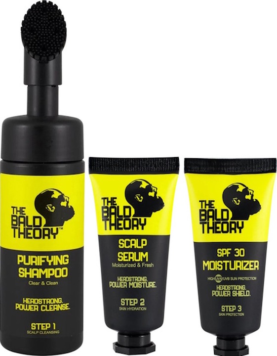Produktbild The Bald Theory 3er SET (Shampoo, Serum, Moisturizer) (Haarpflege set)