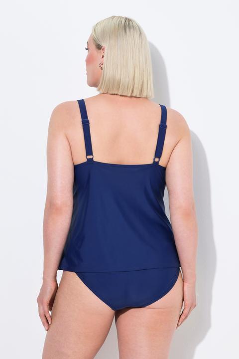 Immagine prodotto Ulla Popken Tankini con arricciature, coppe morbide, spalline regolabili e materiale riciclato (60)