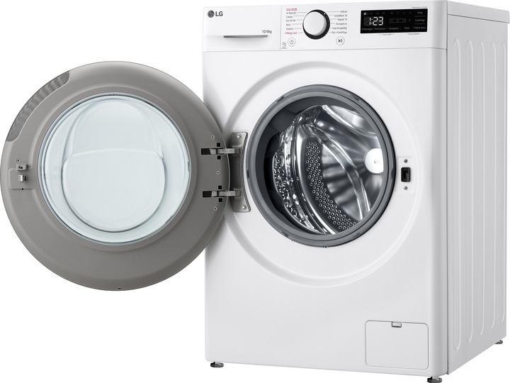 Image du produit LG D4R5010TSWSWS laveuse-sécheuse 10/6kg AI DD, R5 Series Class D, 1400 rpm, TurboWash 360, Steam, Eco