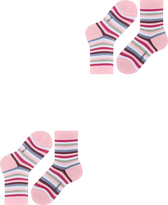 Produktbild Esprit Happy Stripe 2-Pack Baumwollsocken (2er Pack, 23 - 26)