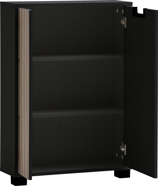 Produktbild Schildmeyer Ryker Unterschrank schwarzmatt / Akustikpaneel Optik