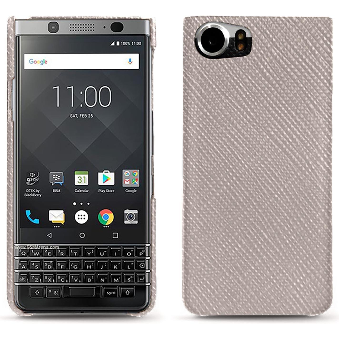 Thumbnail - Noreve Lederschutzhülle (Blackberry KEYone), Smartphone Hülle, Beige