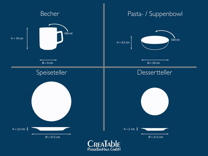 Produktbild CreaTable Rumi (16 Stück)
