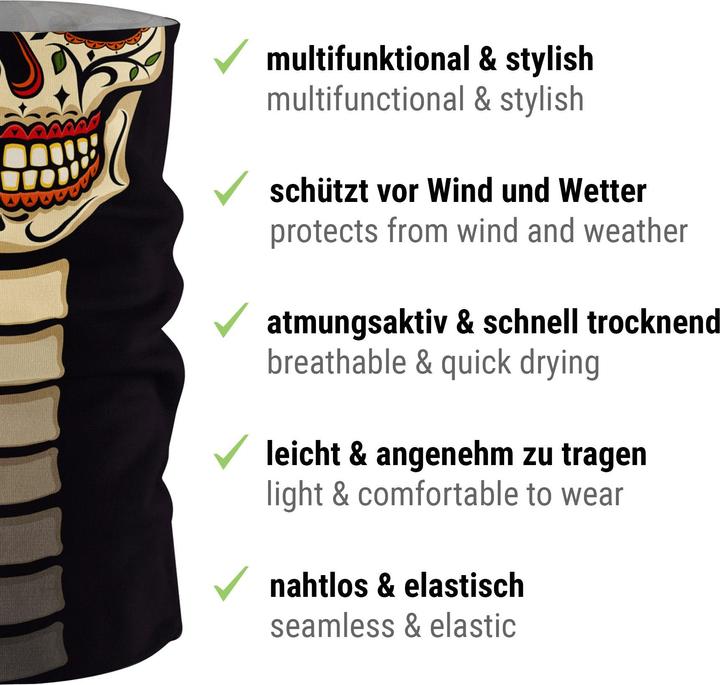 Actual product image Maskworld Schlauchschal Senor Muerte