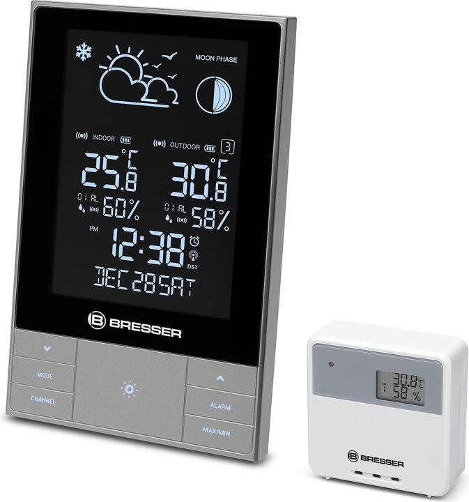 Immagine prodotto Explore Scientific Bresser Optics ClimateTemp NDV Antracite, Metallico, Argento LCD DC/Batteria