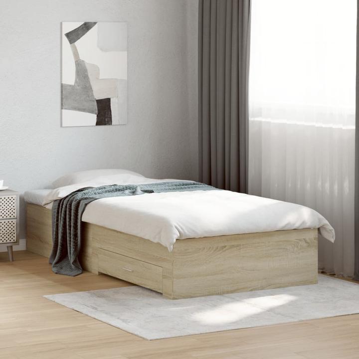 Image du produit VidaXL Cadre de lit avec tiroirs (75 x 190 cm)