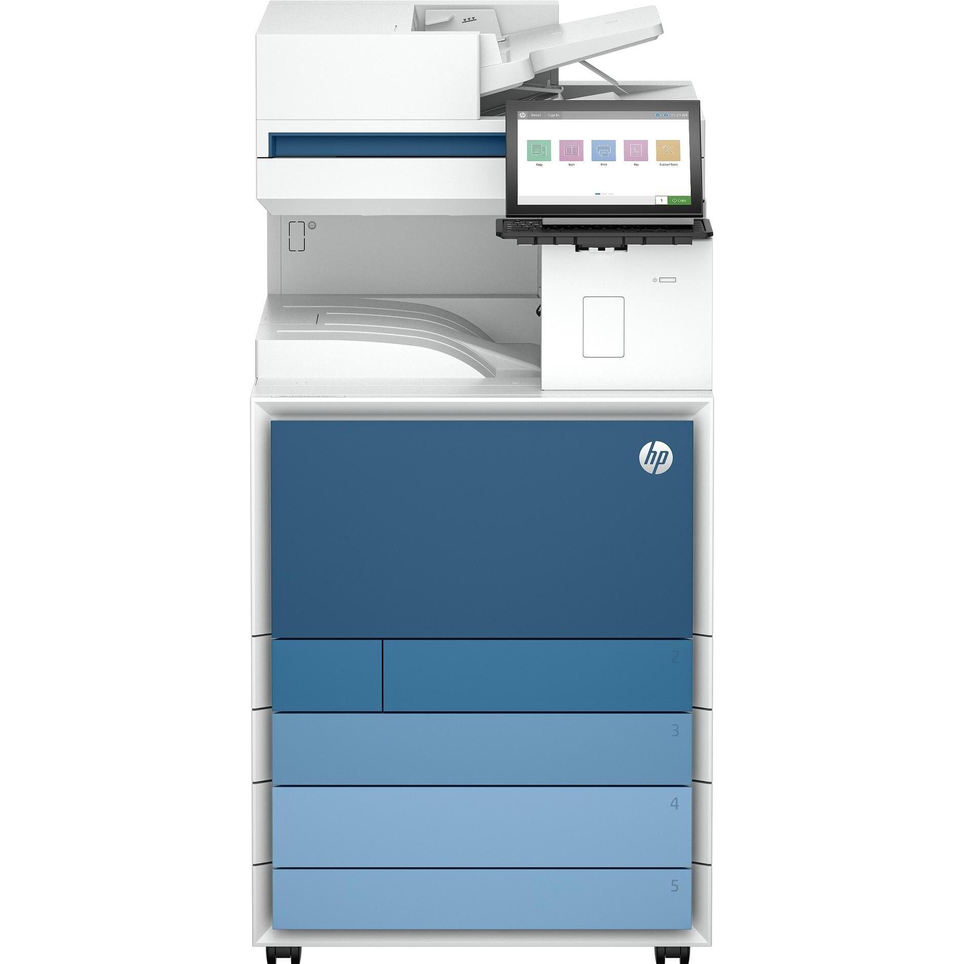 HP Color Laserjet Enterprise Flow MFP 8801z (Laser, Farbe), Drucker, Blau