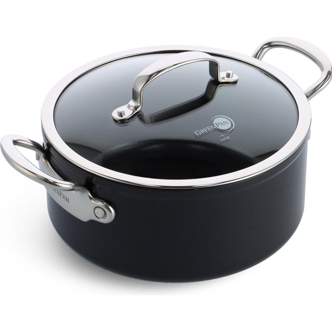 Greenpan 4,9 litri - Alluminio - Keramisk, Padella + Pentola, Nero