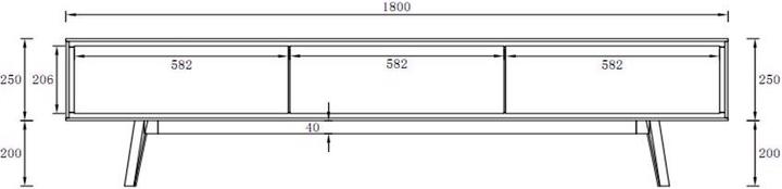 Image du produit Zago Abys (180 x 40 x 45 cm)