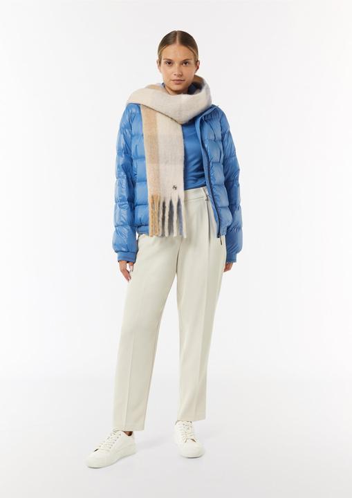 Actual product image Comma Tuch Karierter Strickschal mit Fransen