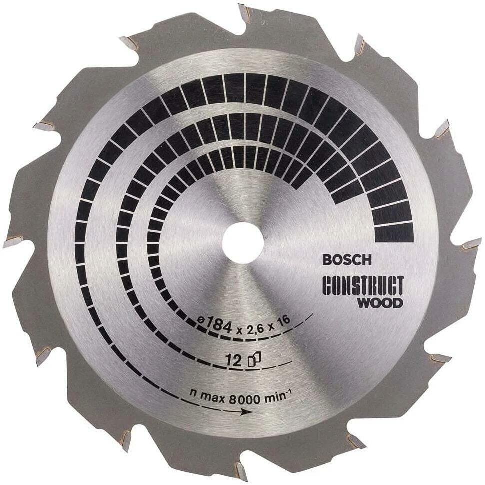 Thumbnail - Bosch Professional Zubehör, Sägeblatt, PRO Construct Wood Kreissägeblatt, 184 x 2,6 x 16 mm