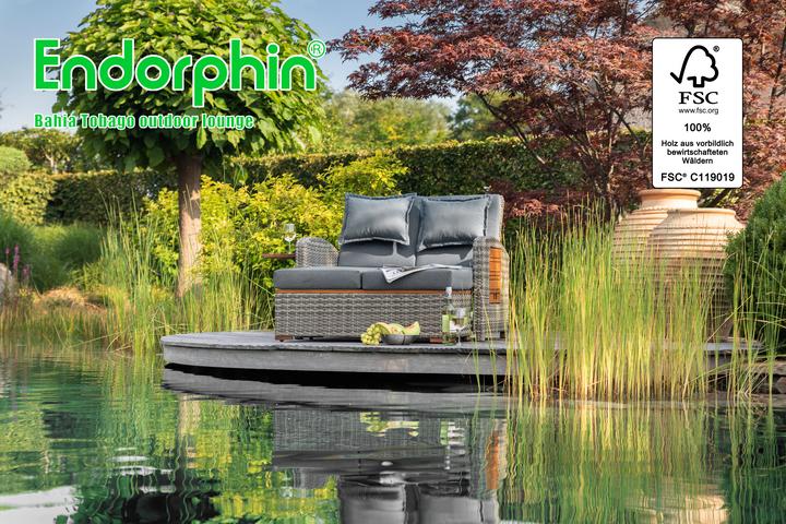 Produktbild Gartensofa Bahia Tobago mit Teakholzteilen