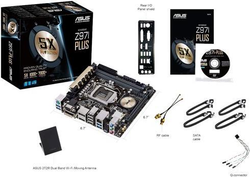 Produktbild ASUS Z97i-Plus (LGA 1150, Intel Z97, Mini-ITX)