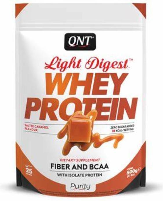Actual product image QNT Light Digest Whey Protein (Salted Caramel, 1 pcs., 500 g)