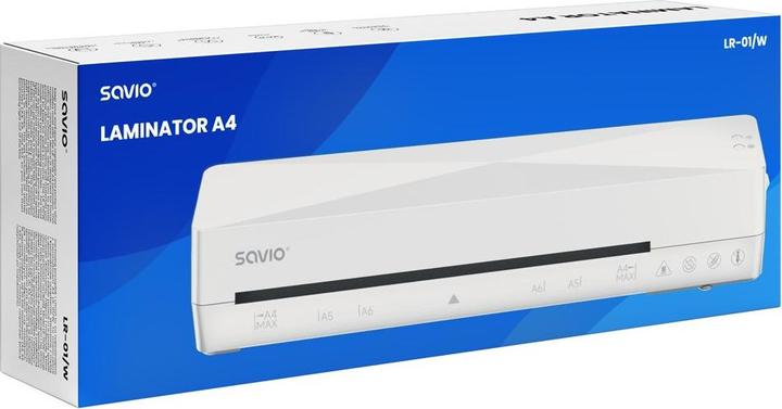 Produktbild Savio LR-01/W Laminiergerät Kalt-/Warmlaminator 320 mm/min Weiss (125 µm, A4)