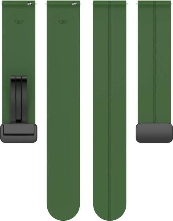 Produktbild Cover-Discount Silikon Ersatzarmband 20mm armygrün (20 mm, Silikon)