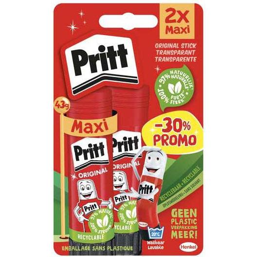 Quantore, Colla stick, Klebestift Pritt Stick Original 43gr, 2 Stk.