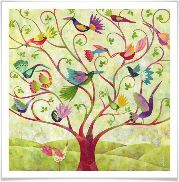 Immagine prodotto Trenddeko Blanz - Uccelli esotici (50 x 50 cm)