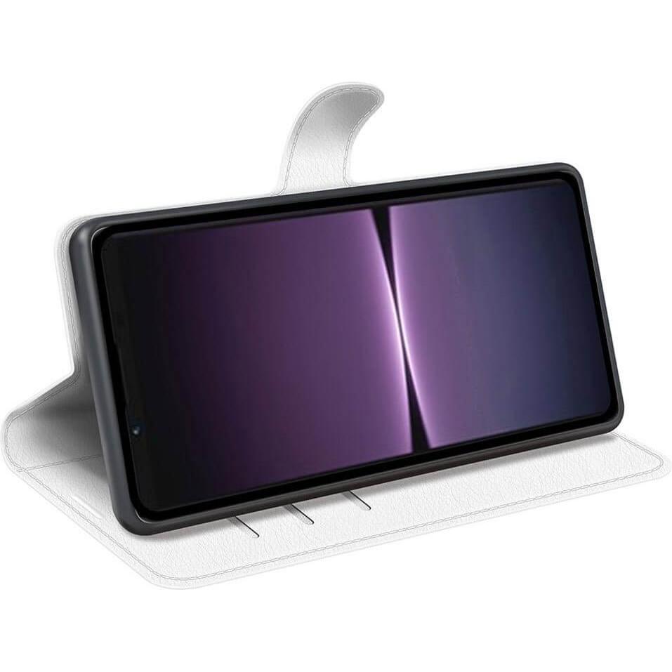 Thumbnail - Cover-Discount Sony Xperia 1 V - Leder Etui Hülle weiss (Sony Xperia 1 V), Smartphone Hülle, Weiss