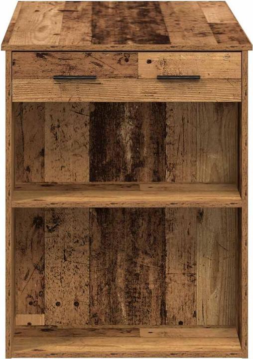 Produktbild vidaXL Schreibtisch mit Schubladen Ablage Altholz-Optik 102x62x77,5 cm (102 x 62 x 77.50 cm)