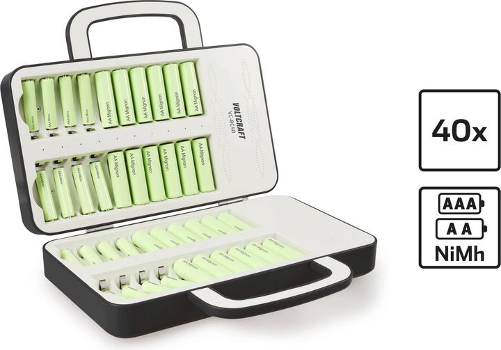 Image du produit Voltcraft Chargeur de piles rondes NiMH Mignon (AA), Micro (AAA) (AA, AAA)