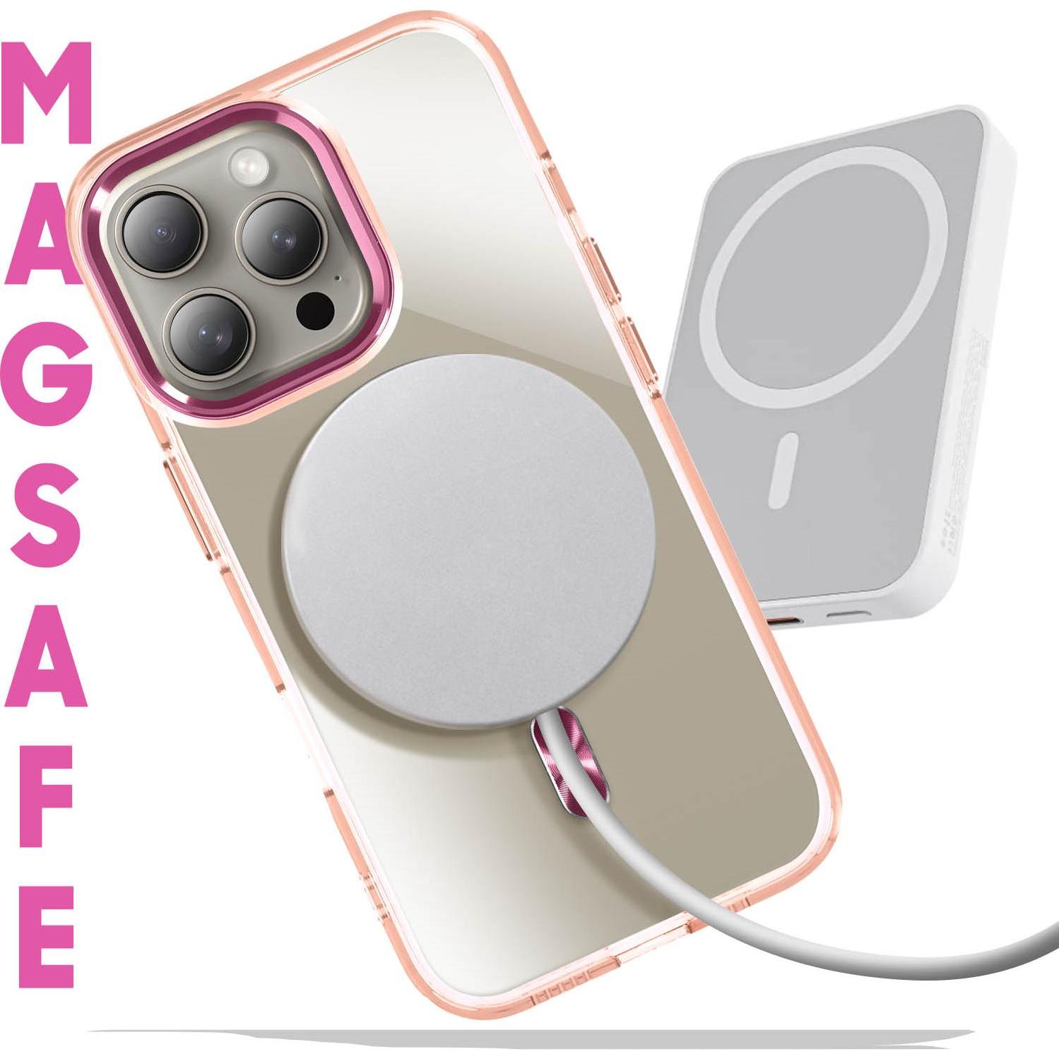 Thumbnail - Avizar Cristal Color Case (Apple iPhone 15 Pro), Smartphone Hülle, Rosa