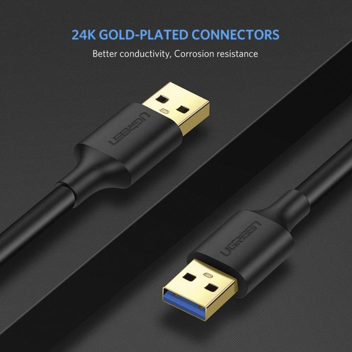 Produktbild Ugreen USB-A 3.0 zu USB-A 3.0 Kabel (1 m, USB 3.0, 5 W)