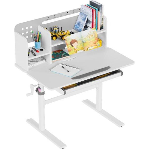 Mark Adler, Scrivania, Study 5.0 Grau 90 cm verstellbarer Kinderschreibtisch