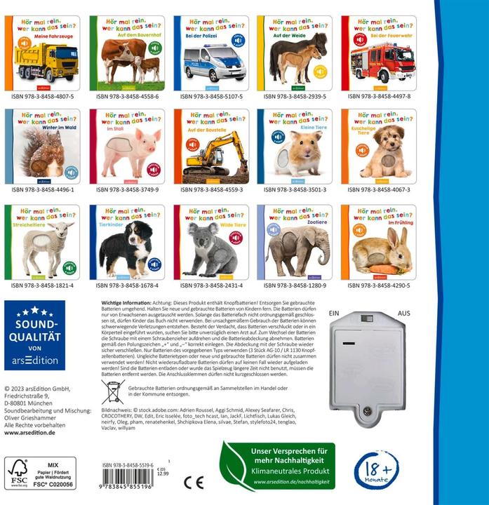 Immagine prodotto Hör mal rein, wer kann das sein? – Im Ozean (Tedesco)