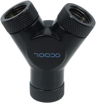Produktbild Alphacool HF Y-Verbinder G1/4 drehbar 3x Innengewinde Deep Blac