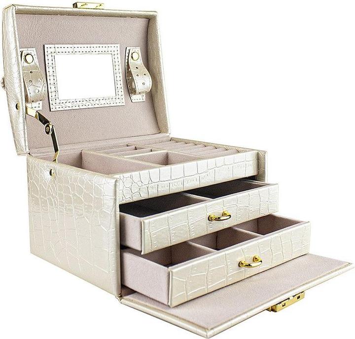 Immagine prodotto JTI Portagioie con motivo a coccodrillo - beige