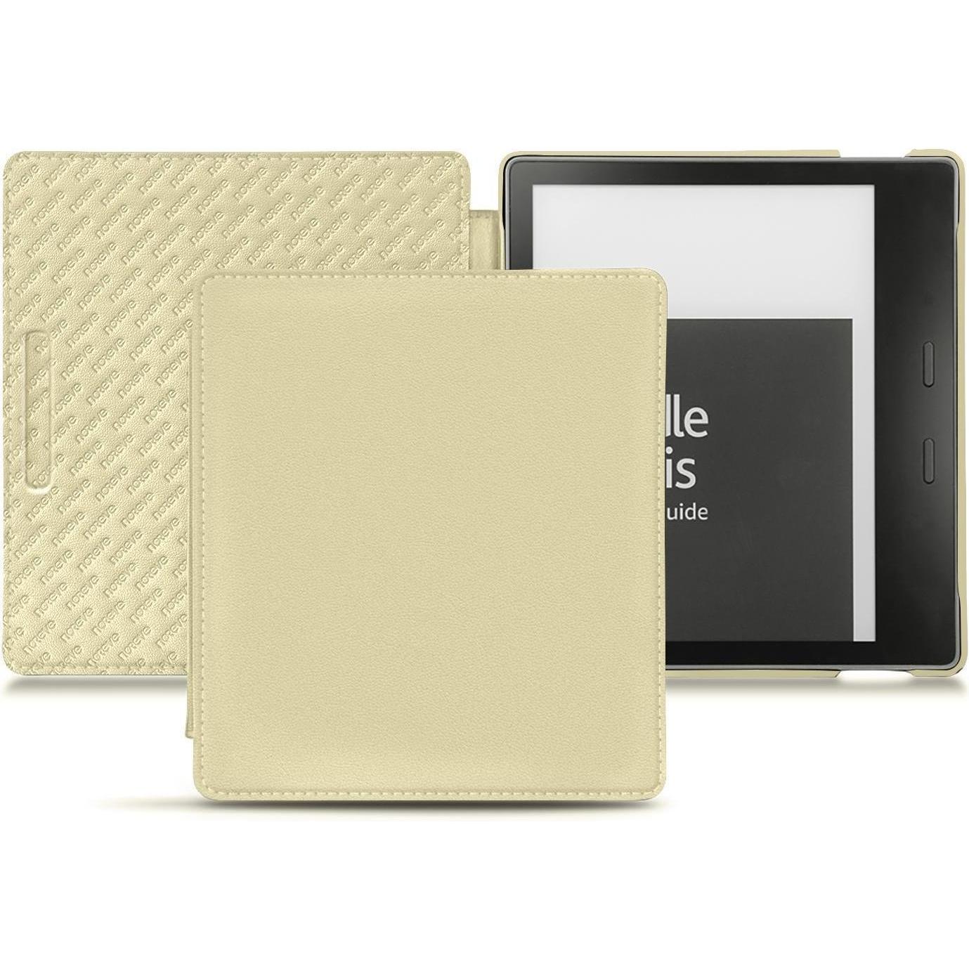 Noreve Lederschutzhülle horizontal (Kindle Oasis (2019)), eReader Zubehör, Beige