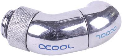 Actual product image Alphacool HF Angle adapter double 45° rotatable G1/4 ET to G1/4 IT C
