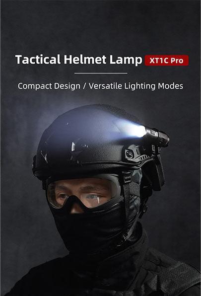 Actual product image Klarus Helmet lamp XT1C PRO, 1,000 lumens (9.20 cm, 1000 lm)