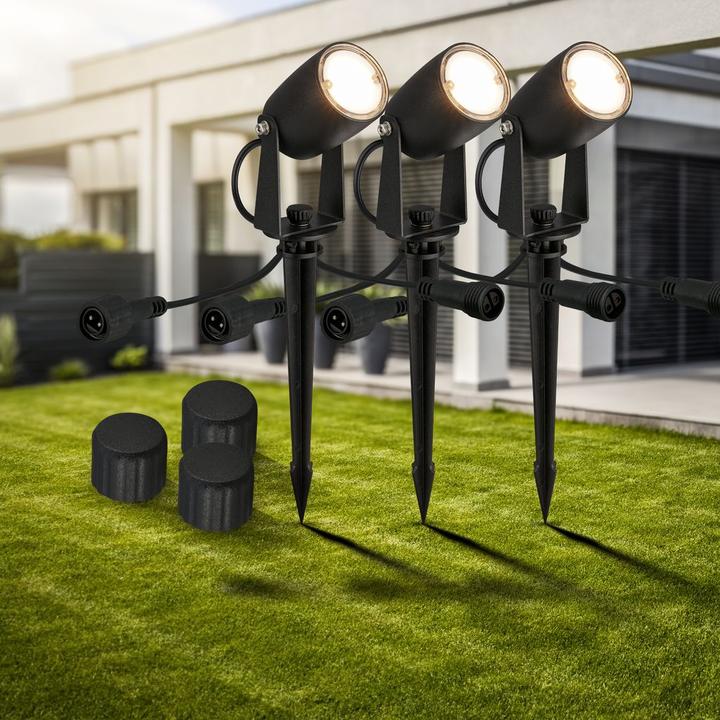 Produktbild Briloner Outdoor Bodenspikes Extensionset 3er Set (135 lm, IP65)