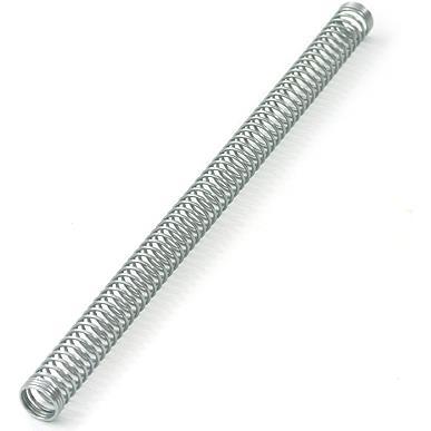 Aquatuning Knickschutzfeder 10mm (200mm Lang), Wasserkühlung Komponenten Zubehör, Silber