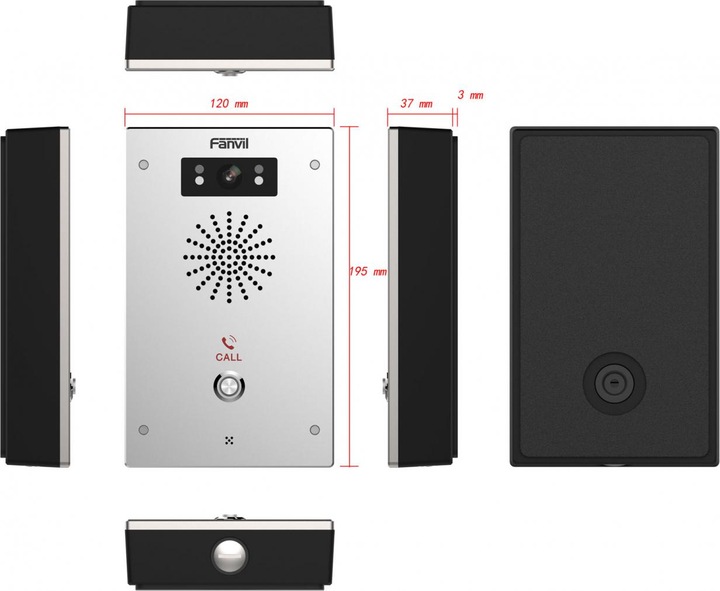 Actual product image Fanvil TFE SIP Video Intercom i16SV (Ethernet)
