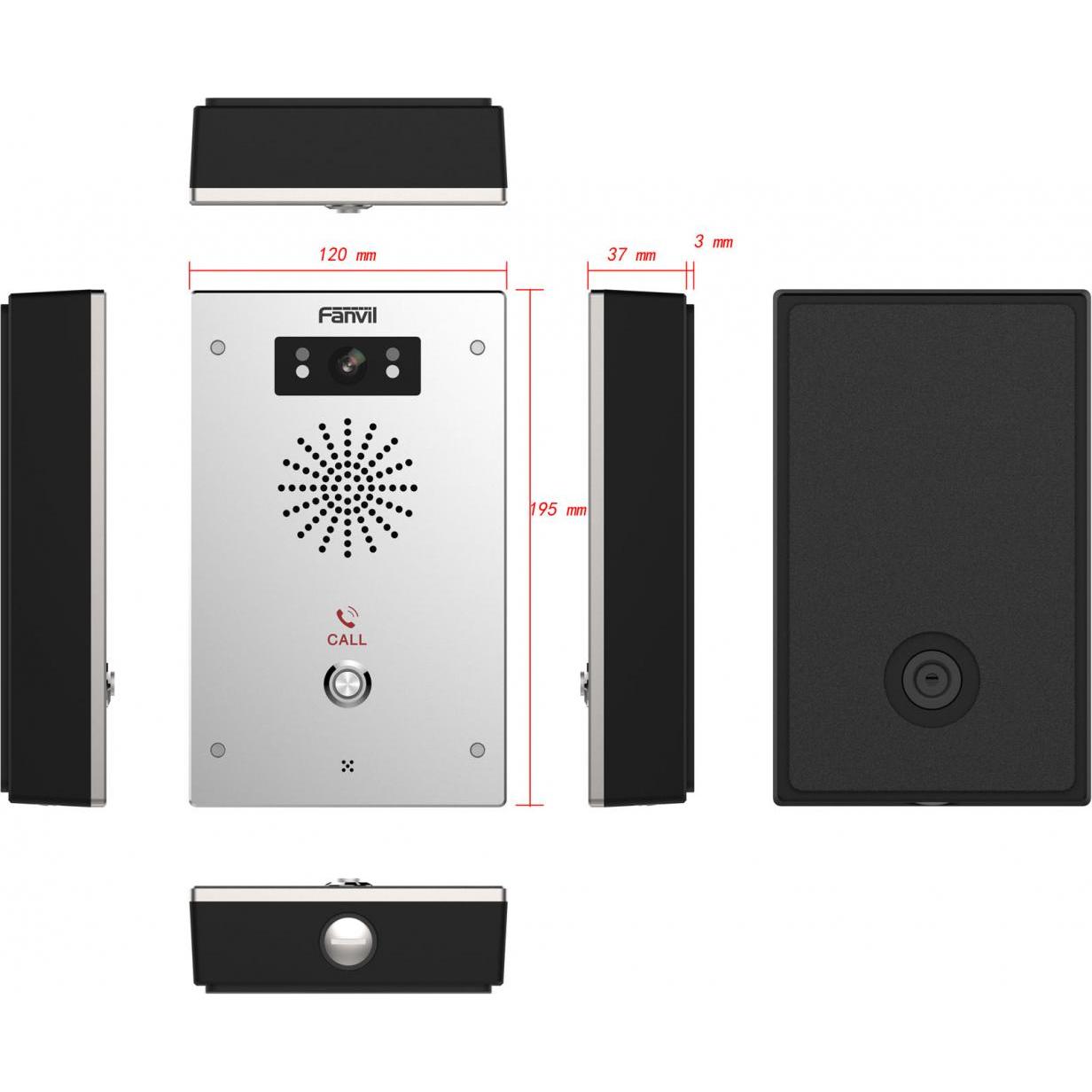Fanvil, Klingel + Türsprechanlage, TFE SIP Video Intercom i16SV (Ethernet)